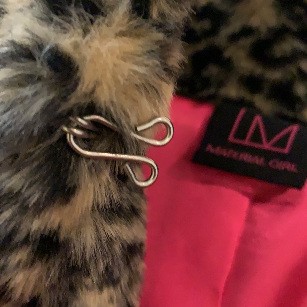 Furry Leopard Print Blazer/Jacket - image 5